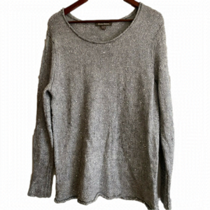 𝅺TOMMY Bahama Grey Sparkly Sweater, Lady’s Size XL